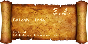 Balogh Linda névjegykártya